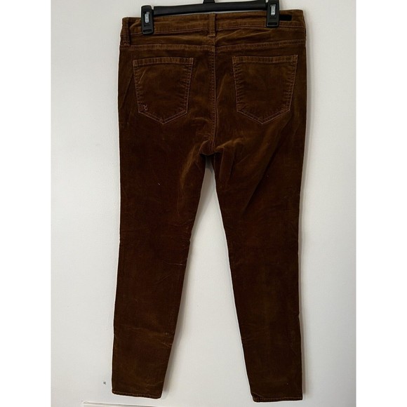 KUT From The Kloth Corduroy Pants Diana Skinny Size 8 Brown GUC - Picture 11 of 12
